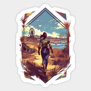 The Spirit of Survival - Diamond Frame - Post Apocalyptic Sticker